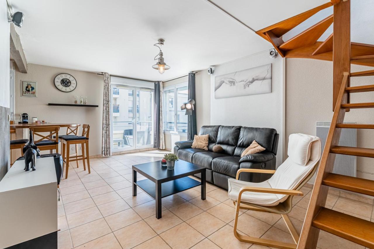 La Joliette; Duplex 2 Chambres, Parking Inclus+ Terrasse+ Ascenseur Marseilles Exterior foto